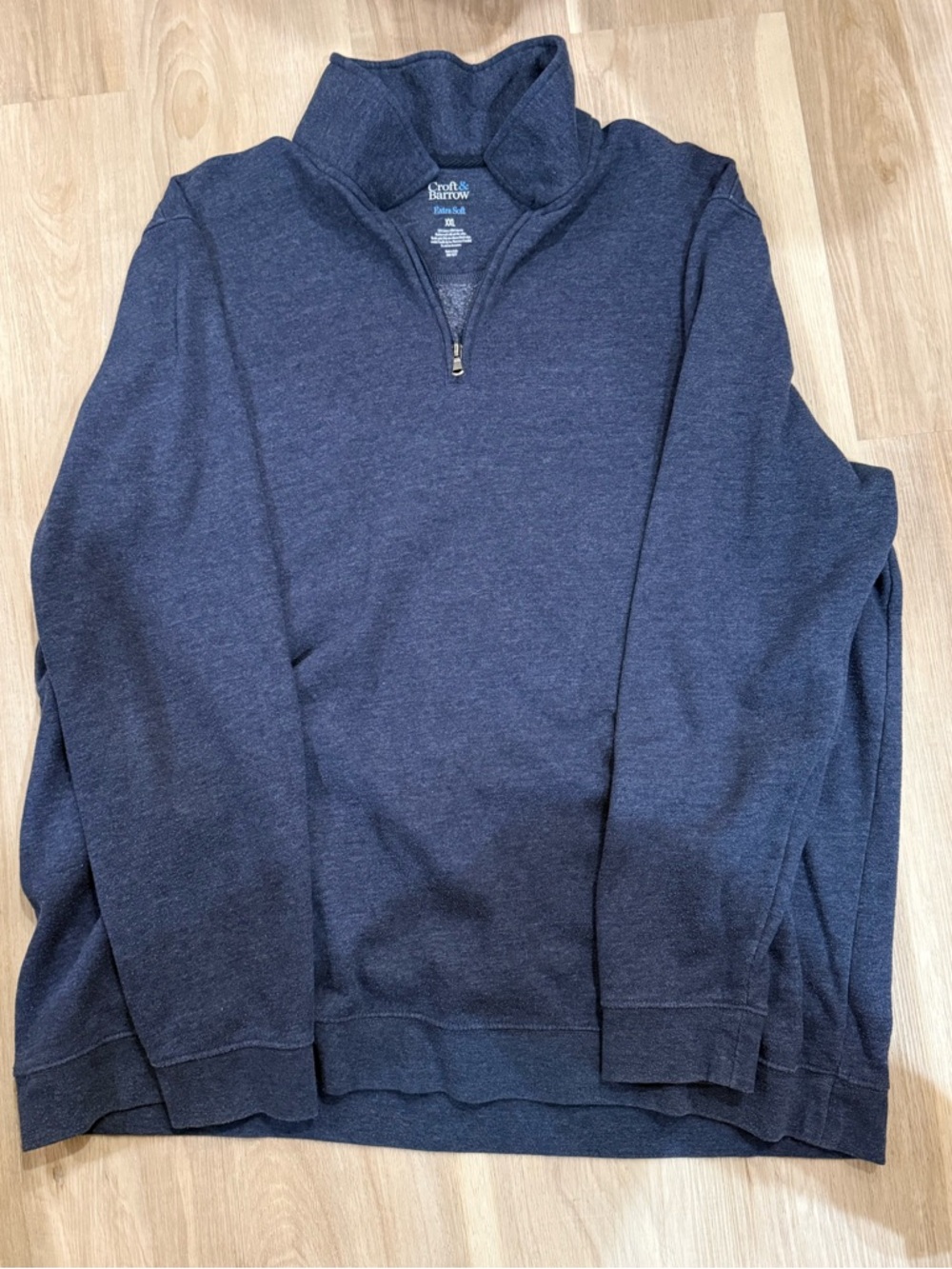 croft & barrow Men's Dark Navy Quarter-Zip Pullover Sweater